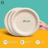 image:imageECO SOUL 10 Inch Disposable Bagasse Paper Plates 100 Pack Round1