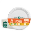 image:imageECO SOUL 10 Inch Disposable Bagasse Paper Plates 100 Pack Round100