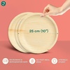 image:imageECO SOUL 10 Inch Disposable Bamboo Plates 50 Pack Round