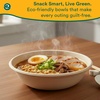 image:imageECO SOUL 12 Oz Disposable Bagasse Paper Bowls 50 Pack NaturalNatural