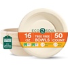 image:imageECO SOUL 12 Oz Disposable Bagasse Paper Bowls 50 Pack NaturalNatural
