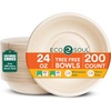 image:imageECO SOUL 12 Oz Disposable Bagasse Paper Bowls 50 Pack NaturalNatural