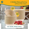 image:imageECO SOUL 12 Oz Disposable Bagasse Paper Bowls 50 Pack NaturalNatural