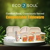 image:imageECO SOUL 12 Oz Disposable Bagasse Paper Bowls 50 Pack NaturalNatural