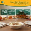 image:imageECO SOUL 12 Oz Disposable Bagasse Paper Bowls 50 Pack NaturalWhite