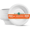 image:imageECO SOUL 12 Oz Disposable Bagasse Paper Bowls 50 Pack NaturalWhite