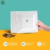 image:imageECO SOUL 59 Inch Disposable Bagasse Paper Plates 100 Pack Square100