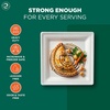 image:imageECO SOUL 59 Inch Disposable Bagasse Paper Plates 100 Pack Square100
