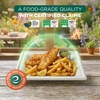 image:imageECO SOUL 59 Inch Disposable Bagasse Paper Plates 100 Pack Square100