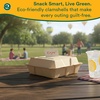 image:imageECO SOUL 6x6 Compostable Clamshell Food Containers 100 Pack8 x 8 Inch 50Pack