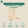 image:imageECO SOUL 6x6 Compostable Clamshell Food Containers 100 Pack8 x 8 Inch 50Pack