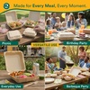 image:imageECO SOUL 6x6 Compostable Clamshell Food Containers 100 Pack8 x 8 Inch 50Pack
