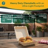 image:imageECO SOUL 6x6 Compostable Clamshell Food Containers 100 Pack8 x 8 Inch 50Pack