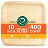 image:imageECO SOUL 8 Inch Disposable Bamboo Plates 200 Pack Square400