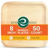 image:imageECO SOUL 8 Inch Disposable Bamboo Plates 200 Pack Square50