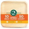 image:imageECO SOUL 8 Inch Disposable Bamboo Plates 200 Pack Square50
