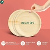 image:imageECO SOUL 8 Inch Disposable Bamboo Plates 50 Pack Round