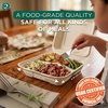 image:imageECO SOUL 8x8 Compostable Clamshell Food Containers 100 Pack8 x 8 Inch 100Pack