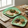 image:imageECO SOUL Bamboo Plates Combo Pack 450 Pack 6 amp 10 Inch Square450