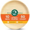 image:imageECO SOUL 10 Inch Disposable Bamboo Plates 50 Pack Round