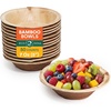 image:imageECO SOUL 5 Oz Bamboo Bowls Compostable Heavy Duty 100 PackSmall 5 7 Oz  Round