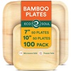 image:imageECO SOUL 7 amp 10 Inch Disposable Bamboo Bundle Plates 50 Pack100