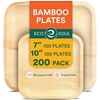 image:imageECO SOUL 7 amp 10 Inch Disposable Bamboo Bundle Plates 50 Pack200