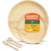 image:imageECO SOUL Bamboo Plates Combo Pack 450 Pack 6 amp 10 Inch Square450
