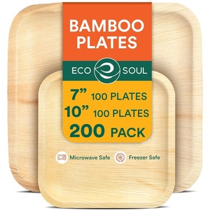 image:imageECO SOUL 7 amp 10 Inch Disposable Bamboo Bundle Plates 50 Pack200
