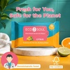 image:imageECO SOUL Deodorant Wipes for Body amp Underarm Odor 45 Count 3 x 15 CitrusLight Citrus