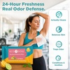 image:imageECO SOUL Deodorant Wipes for Body amp Underarm Odor 45 Count 3 x 15 CitrusLight Citrus