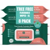 image:imageECO SOUL Bamboo Flushable Wipes 12 Pack 48 Wipes Each UnscentedPack of 8 48 Wipes Each