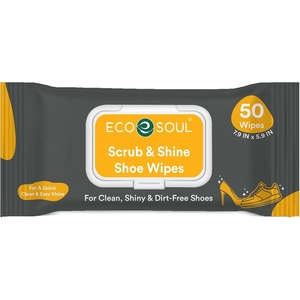 image:imageECO SOUL Shoe Cleaning Wipes DualTexture 1 Pack 50 Count50